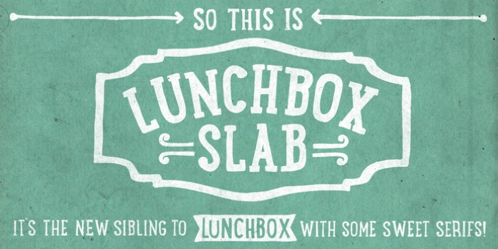 LunchBox Slab font preview