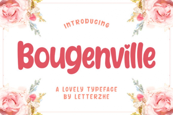 Bougenville font preview