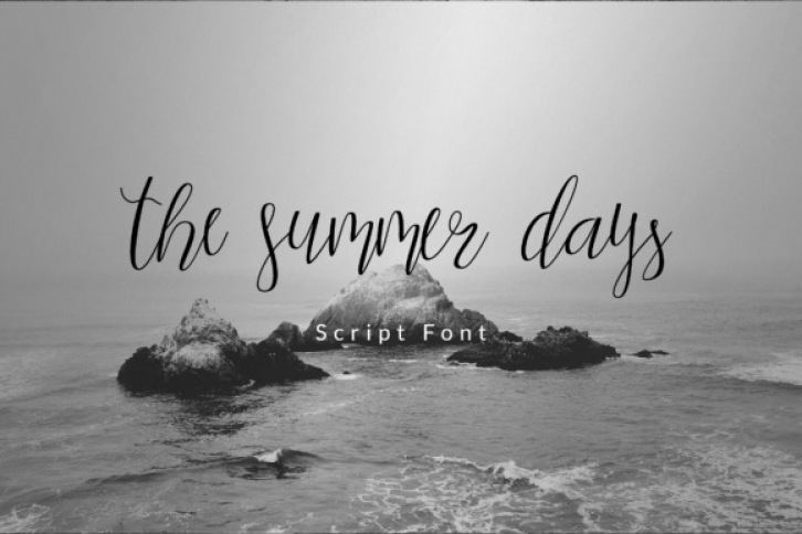 The Summer Days Script font preview