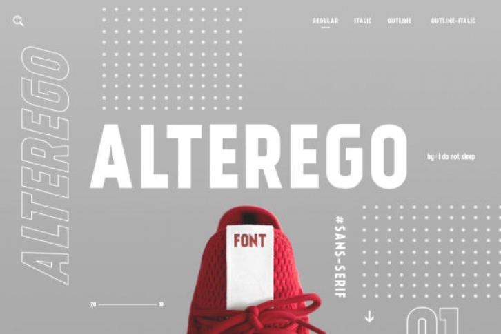 Alterego font preview