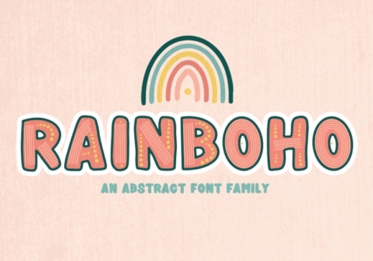 Rainboho font preview