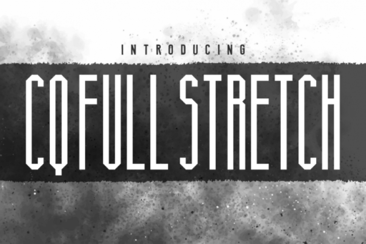 CQ Full Stretch font preview