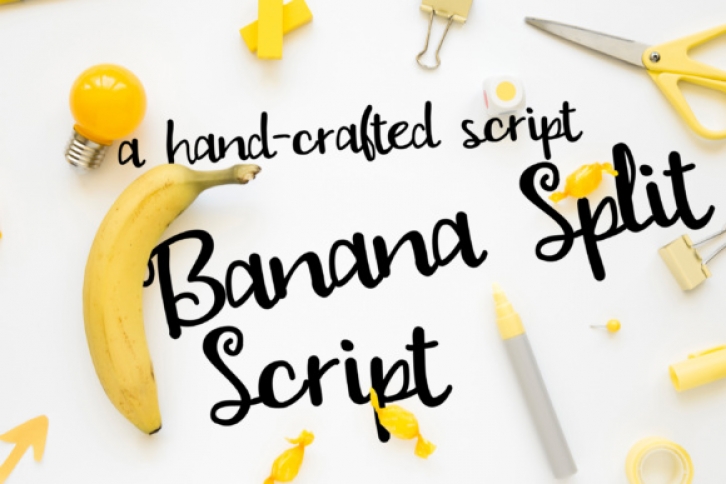 PN Banana Split Script font preview