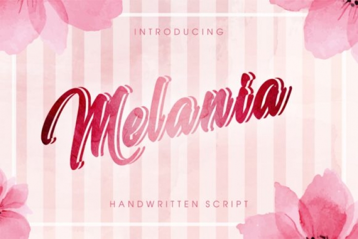 Melania font preview