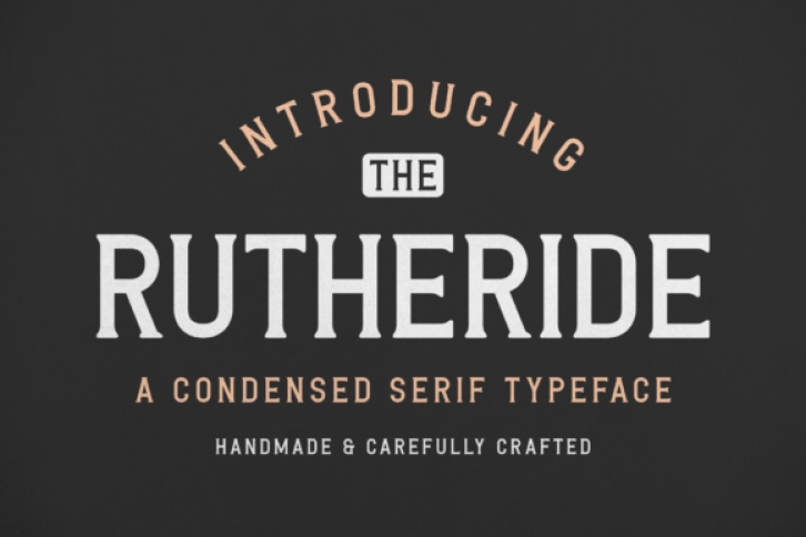 Rutheride font preview