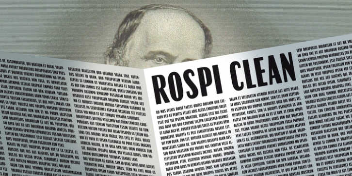 Rospi Clean and Retro font preview