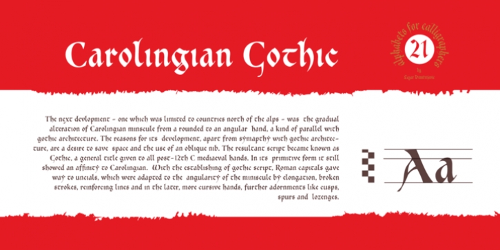 Cal Carolingian Gothic font preview