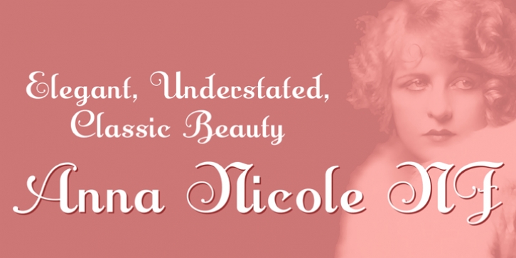 Anna Nicole NF font preview