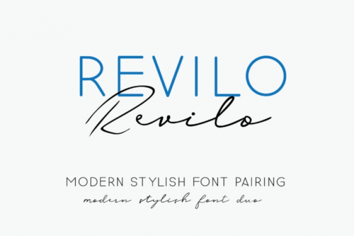 Revilo Duo font preview
