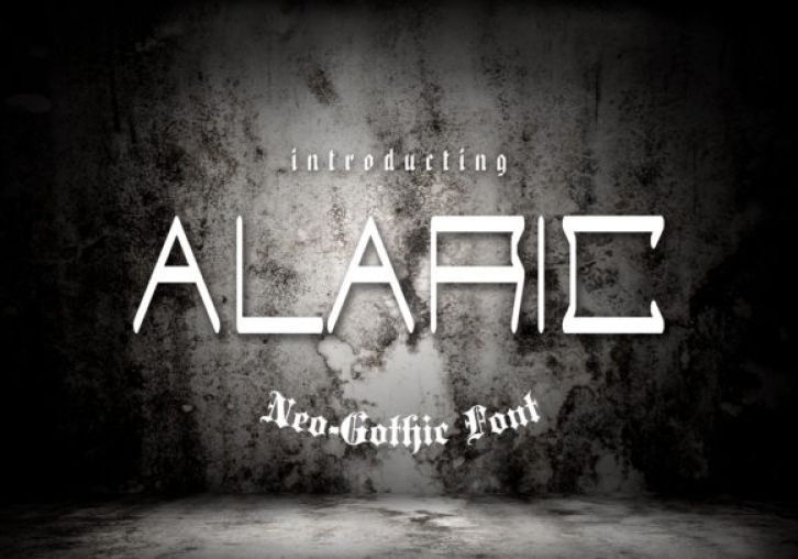 Alaric font preview