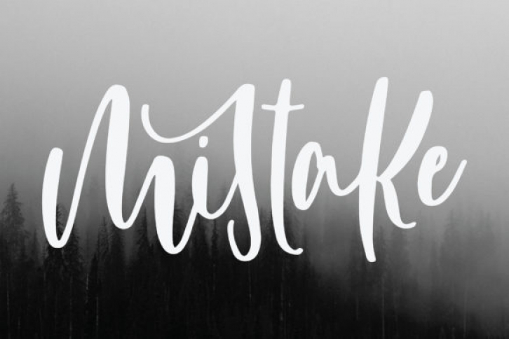 Mistake font preview
