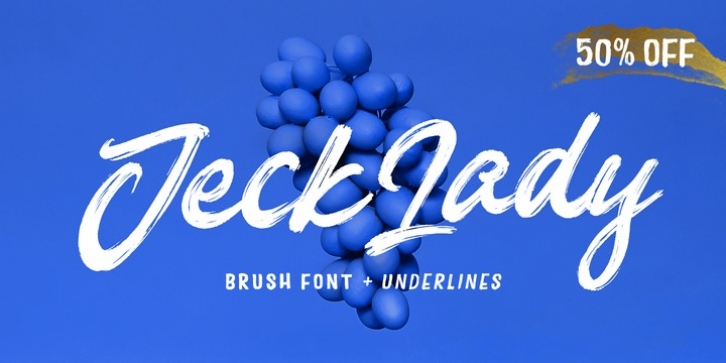 Jeck Lady font preview