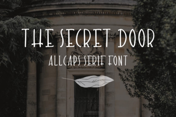 The Secret Door font preview