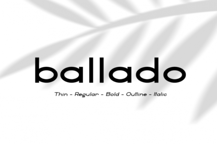 Ballado font preview