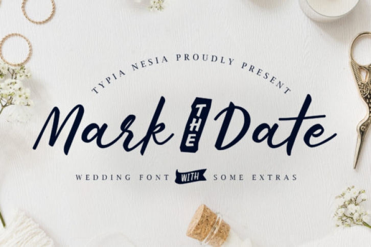 Mark the Date font preview