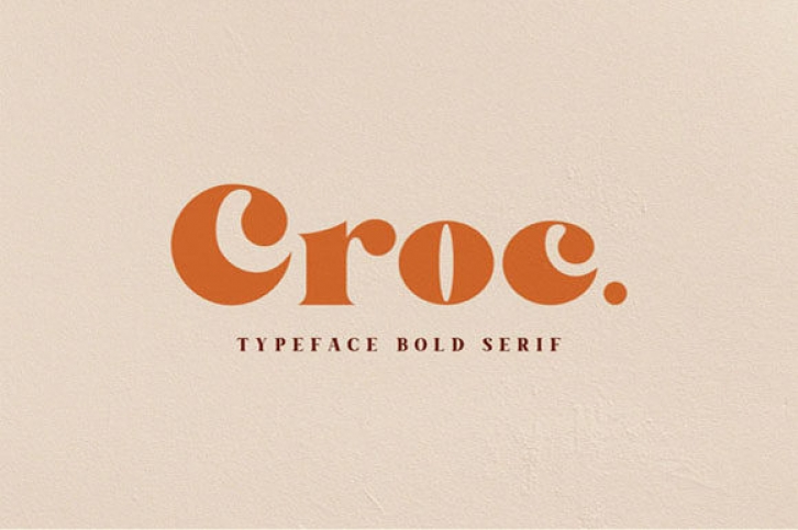 Croc font preview