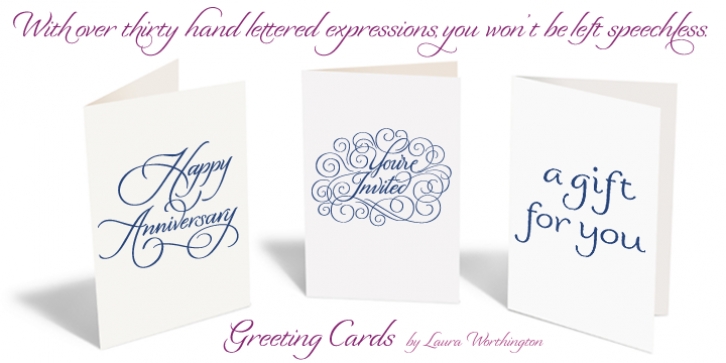 Greeting Cards font preview