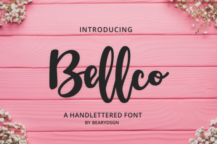 Bellco font preview