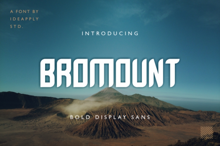 Bromount font preview