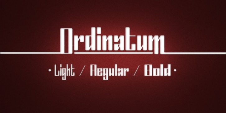 Ordinatum font preview