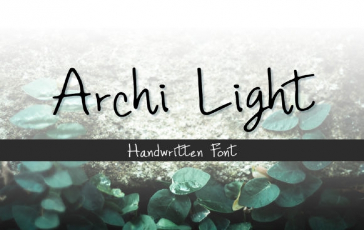 Archi Light font preview