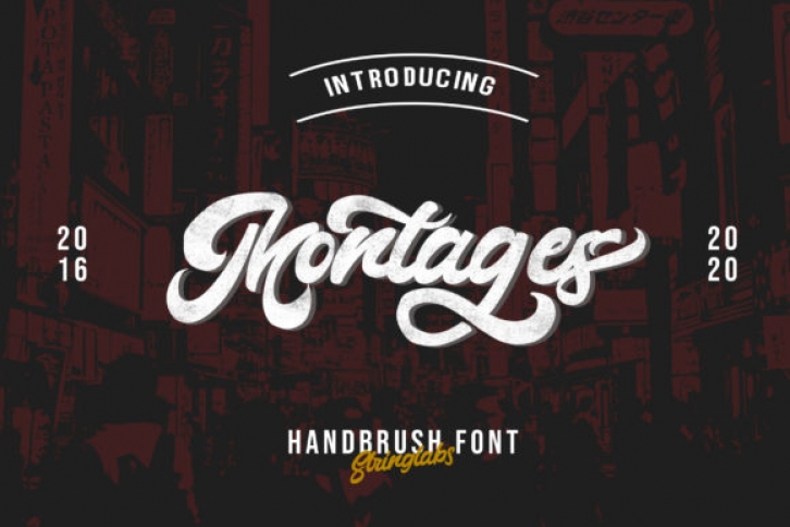 Montages font preview