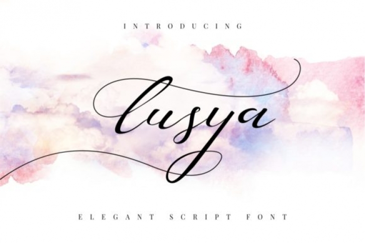Lusya font preview