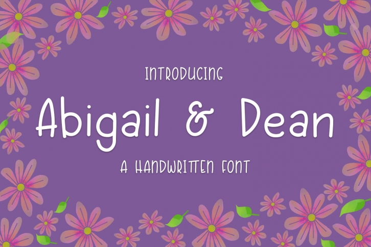 Abigail & Dean font preview