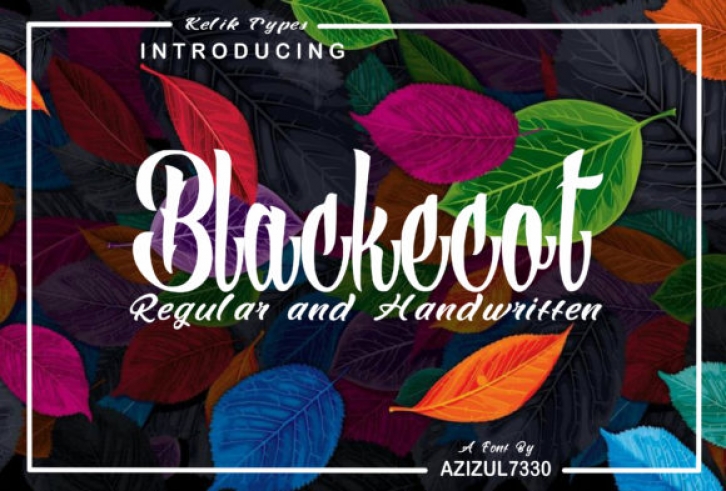 Blackecot font preview