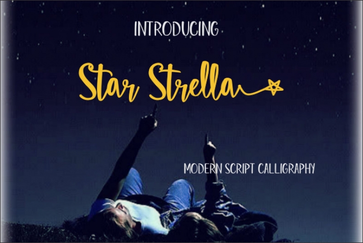 Star Strella font preview