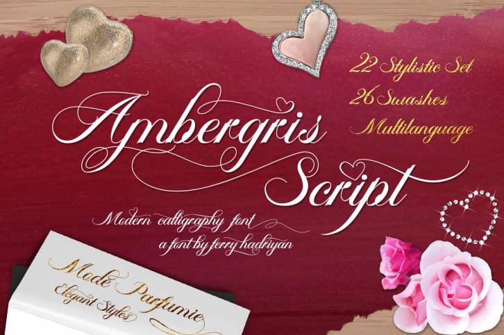 Ambergris font preview