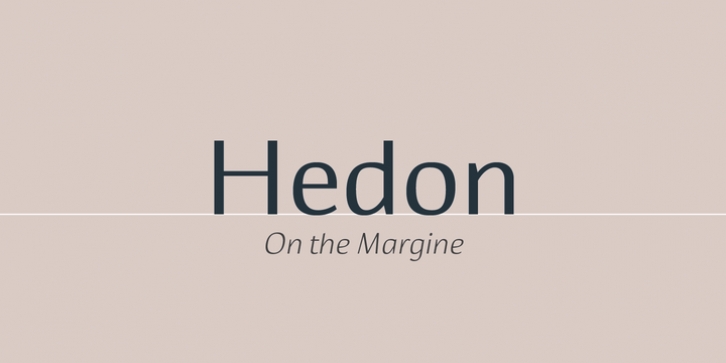 Hedon font preview