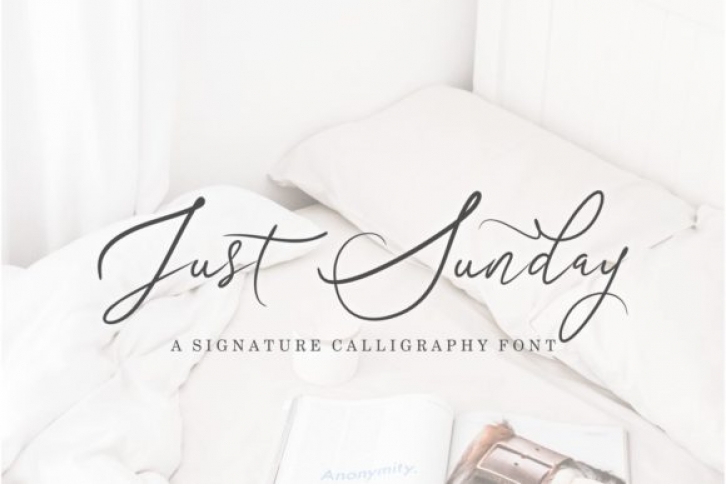 Just Sunday font preview