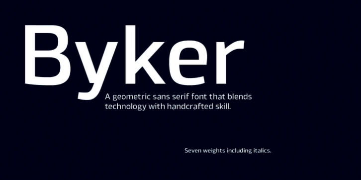Byker font preview