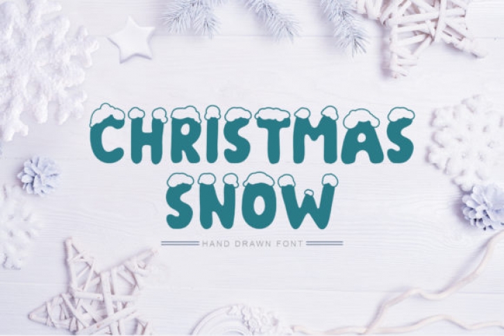 Christmas Snow font preview