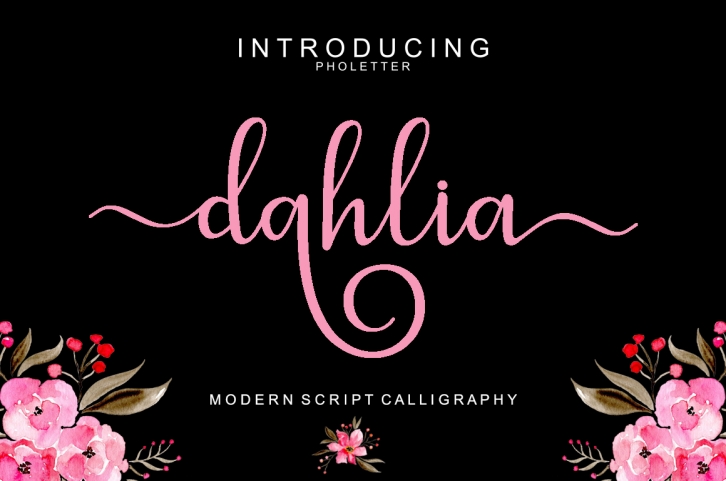 Dahlia Script font preview