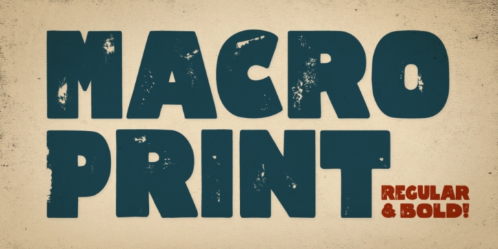 Macro Print font preview