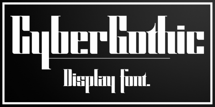 CyberGothic font preview
