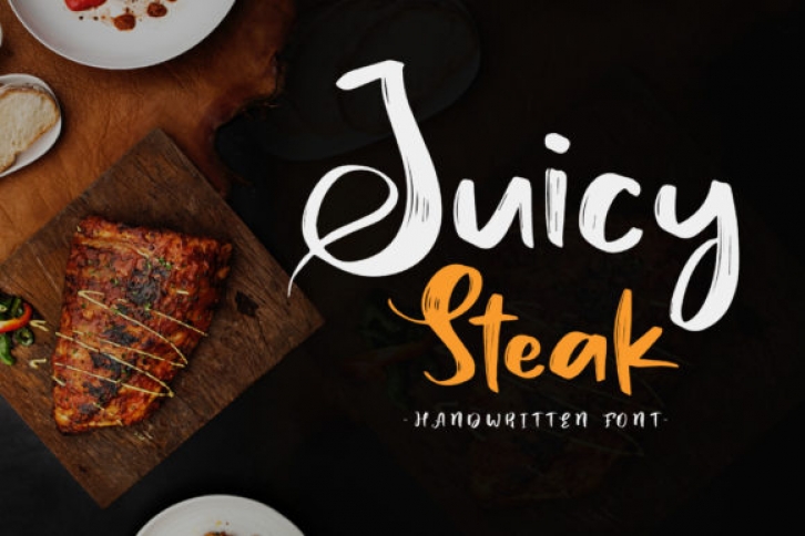 Juicy Steak font preview