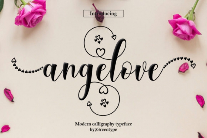 Angelove font preview