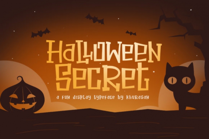 Halloween Secret font preview