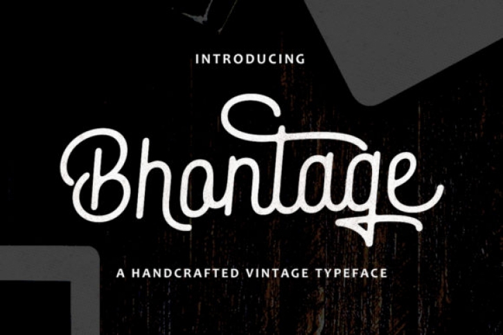 Bhontage font preview