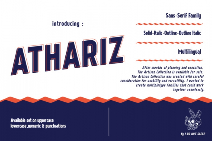 Athariz font preview