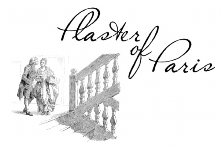 Plaster of Paris font preview