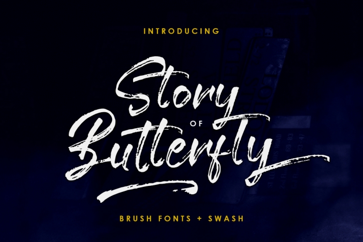 Story of Butterfly font preview
