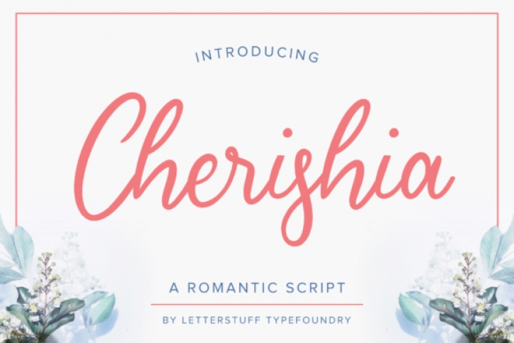 Cherishia font preview