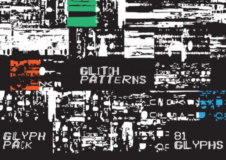 Glitch Patterns font preview