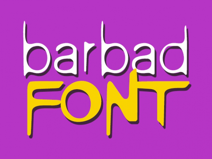 Barbad font preview