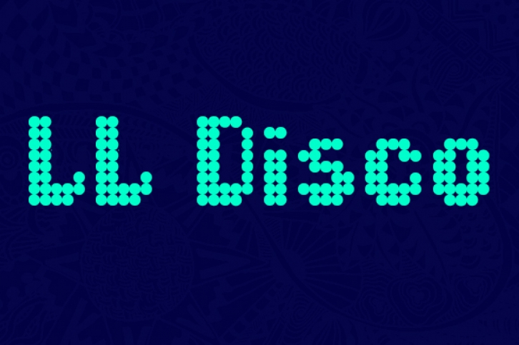 LL Disco font preview
