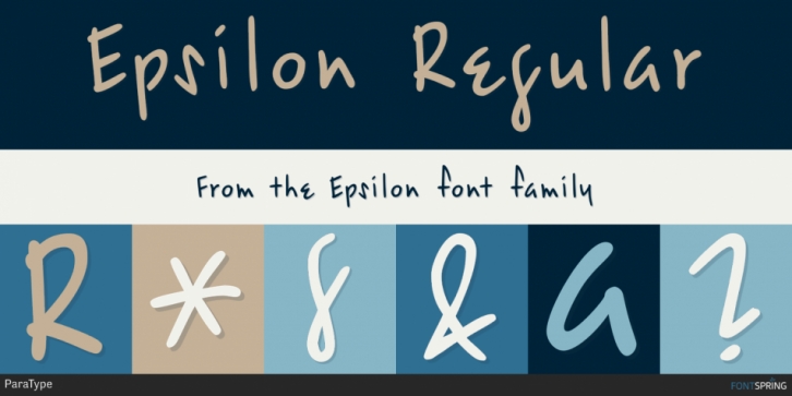 Epsilon font preview